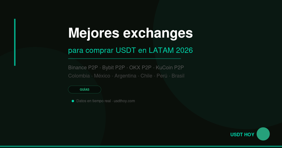 Mejores exchanges para comprar USDT en LATAM 2026 — USDT HOY