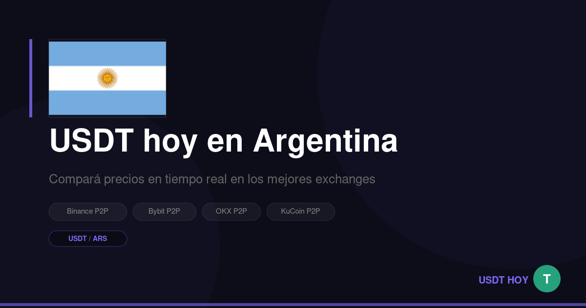 Precio del USDT hoy en Argentina: dónde comprar al mejor precio en pesos — USDT HOY