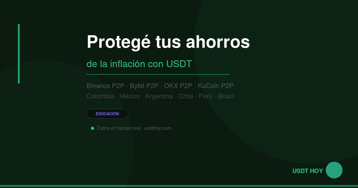 Cómo proteger tus ahorros de la inflación con USDT en LATAM — USDT HOY